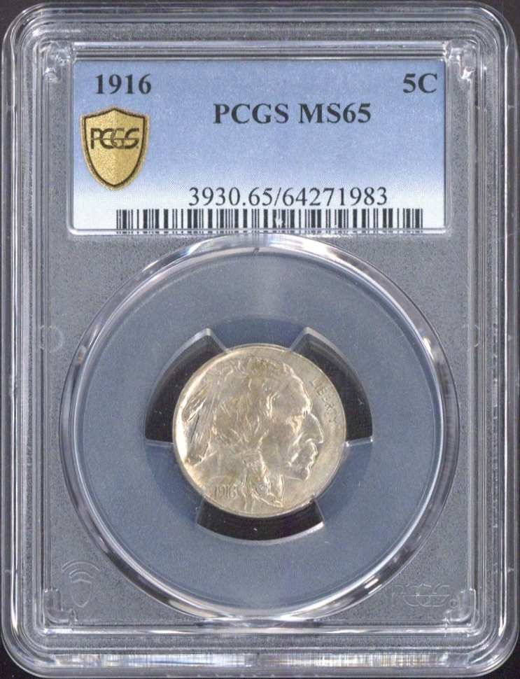 1916 5 Cents PCGS MS65 - US PCGS MS65